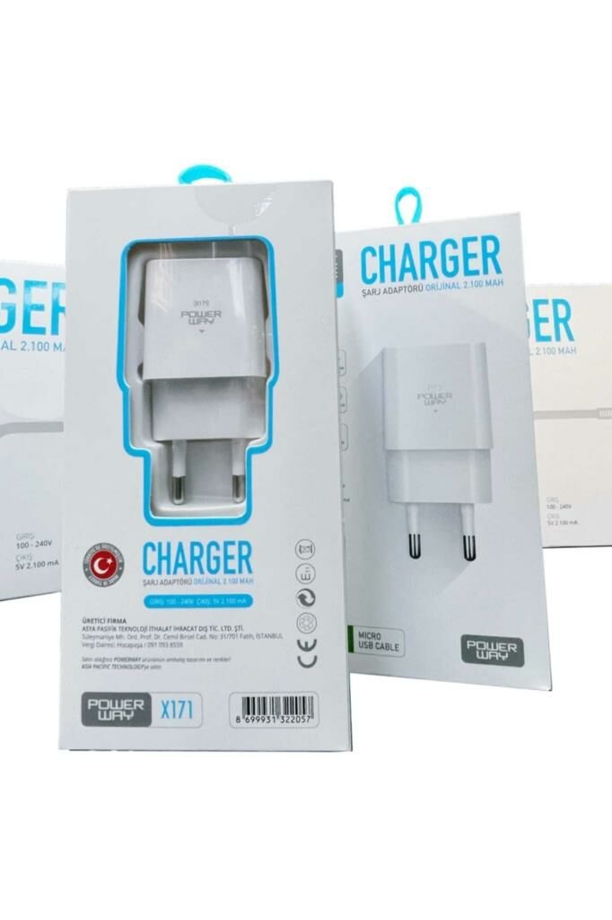 2A Micro USB Şarj Cihazı 2100mA PowerWay X171