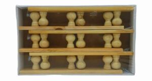 NRX-325 Ahşap Üç Kollu Duvar Askısı