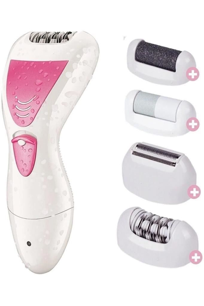 4in1 Islak Kullanım Güzellik Makinesi( Epilasyon Başlığı, Tıraş Başlığı, Topuk Törpü Başlığı, Bakım Başlığı Birarada)
