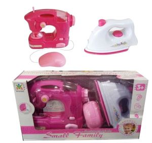 Dikiş ve Ütü Seti Evcilik Oyuncakları Işıklı Ev Oyuncagı Kız Çocukları için Ütü,Dikiş Makinası