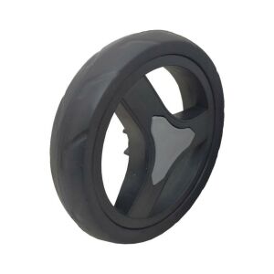 Plastik Pazar Arabası Bebek Arabası Tekerleği Siyah 2'li 17x17 cm