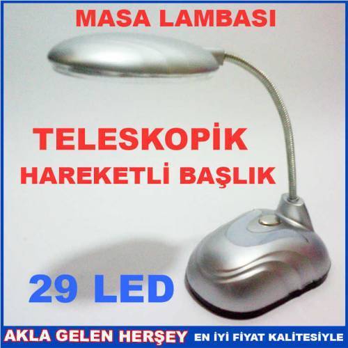 29 Led Teleskopik Hareketli Başlık Masa Lambasıı