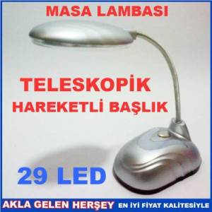29 Led Teleskopik Hareketli Başlık Masa Lambasıı