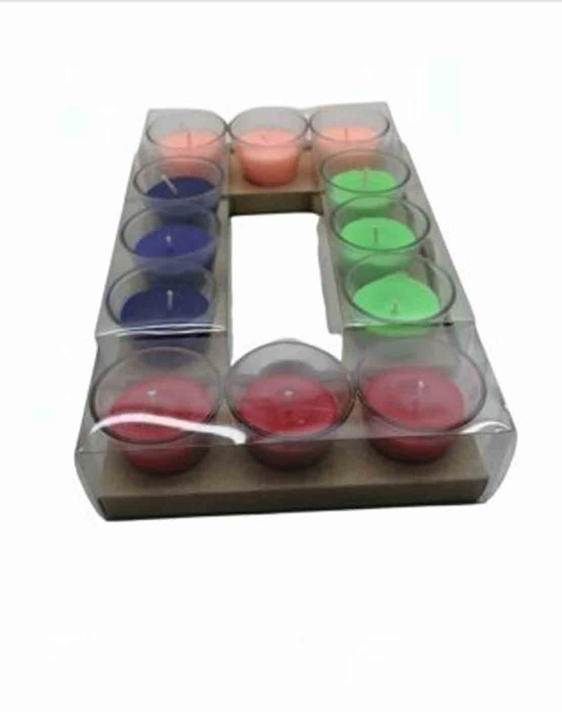 3 Adet Konik Renkli Mini Bardak Mum