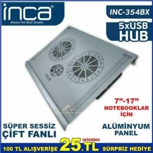 İnca Inc-354bx Alüminyum Panel Süper Sessiz Cift Fanlı 7''-17'' N