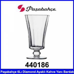 Paşabahçe 440186 6Lı Diamond Ayaklı Kahve Yanı Bardak Takımı Kalteli Cam Ürün Ve Şık Tasarım