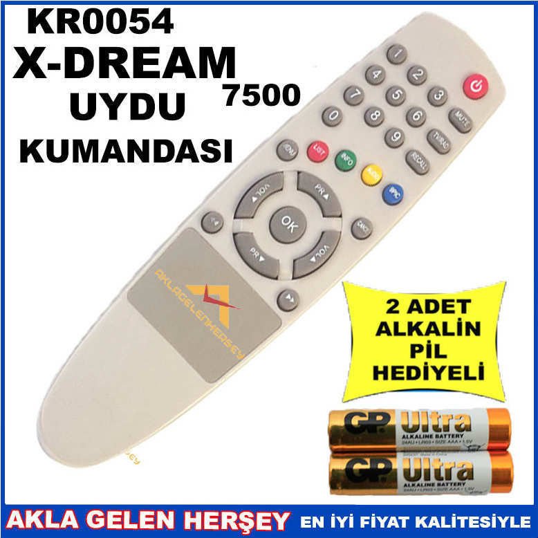 XDREAM UYDU CİHAZI Receiver KUMANDASI KR0054