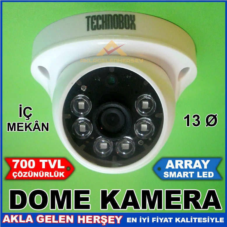 700 TVL GECE GÖRÜŞLÜ DOME İÇ GÜVENLİK KAMERASI