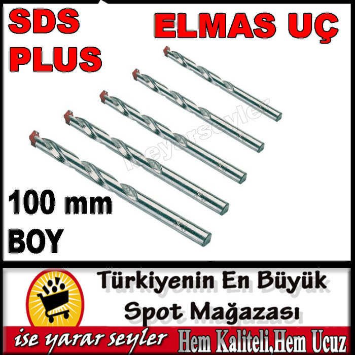 SDS PLUS 100mm BOY Ø6 SPİRAL ELMAS MATKAP UCU