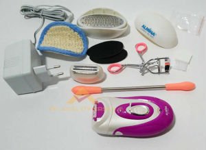 9PARÇA IŞIKLI ŞARJLI PROFESYONEL EPİLASYON ALETİ