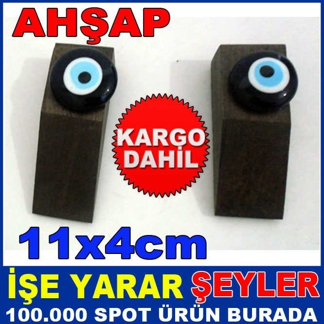 NAZAR BONCUĞU KABARTMALI AHŞAP KAPI STOPERİ KD