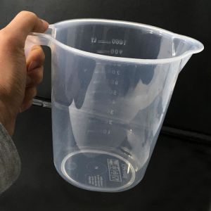 Şeffaf Plastik Kulplu Sürahi Tipi 1 Litre Ölçü Kabı