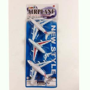 3 Parça Oyuncak Uçak Seti 38x15 Cm Kaliteli Oyuncak Set