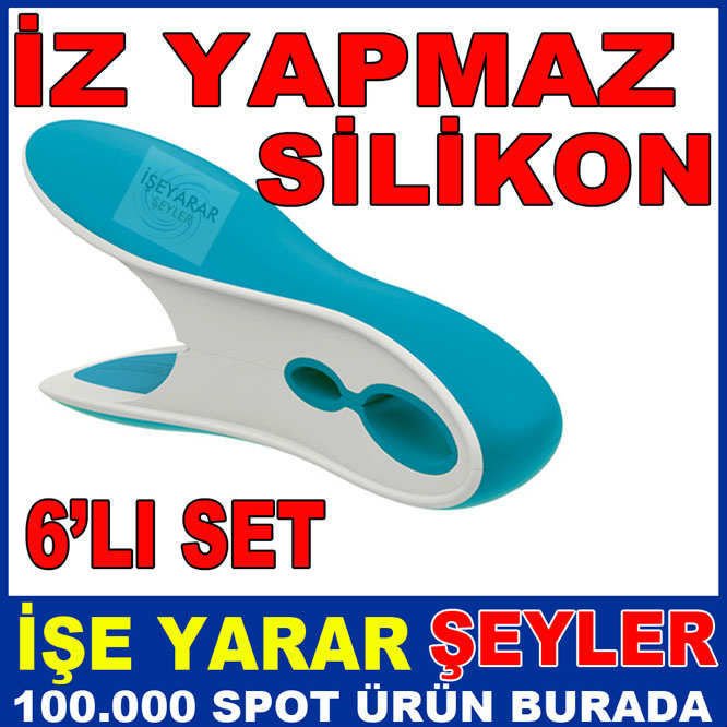 FANTOM 6'LI İZ YAPMAYAN SİLİKON ÇAMAŞIR MANDALI