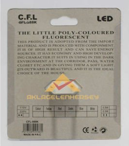 LED AMPULLÜ TASARRUFLU 1W RENKLİ GECE LAMBASI