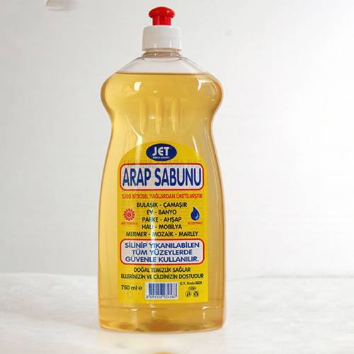 Sıvı Arap Sabunu %100 Bitkisel Yağlardan Üretim 750ml Doğal Temizlik Ürünü Arap Sabunu