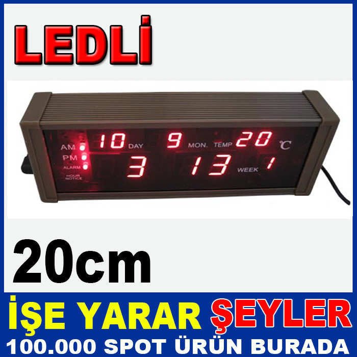 WATTON WT-135 LEDLİ ALARMLI DİJİTAL MASA SAATİ