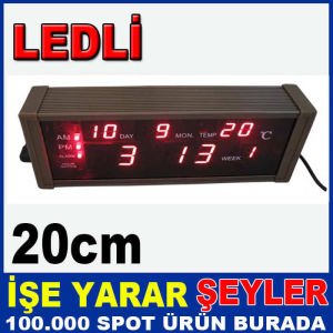 WATTON WT-135 LEDLİ ALARMLI DİJİTAL MASA SAATİ