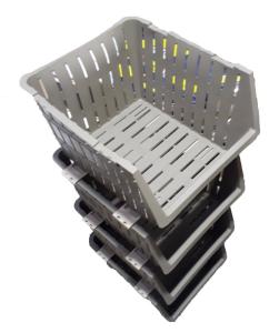 4 Katlı Çok Amaçlı 1.Kalite Plastikten Portatif Sebzelik 34x30x30 4 Katlı Boyutu 85x34x30cm'dir