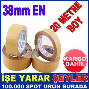 38mm 20 METRE YAPIŞKANLI ÇİFT TARAFLI BANT KD