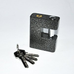 90mm Kayar Milli Yassı Paslanmaz Çelik  Asma Kilit - 1. Kalite Küpe Asma Kilit