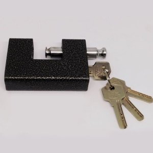 90mm Kayar Milli Yassı Paslanmaz Çelik  Asma Kilit - 1. Kalite Küpe Asma Kilit