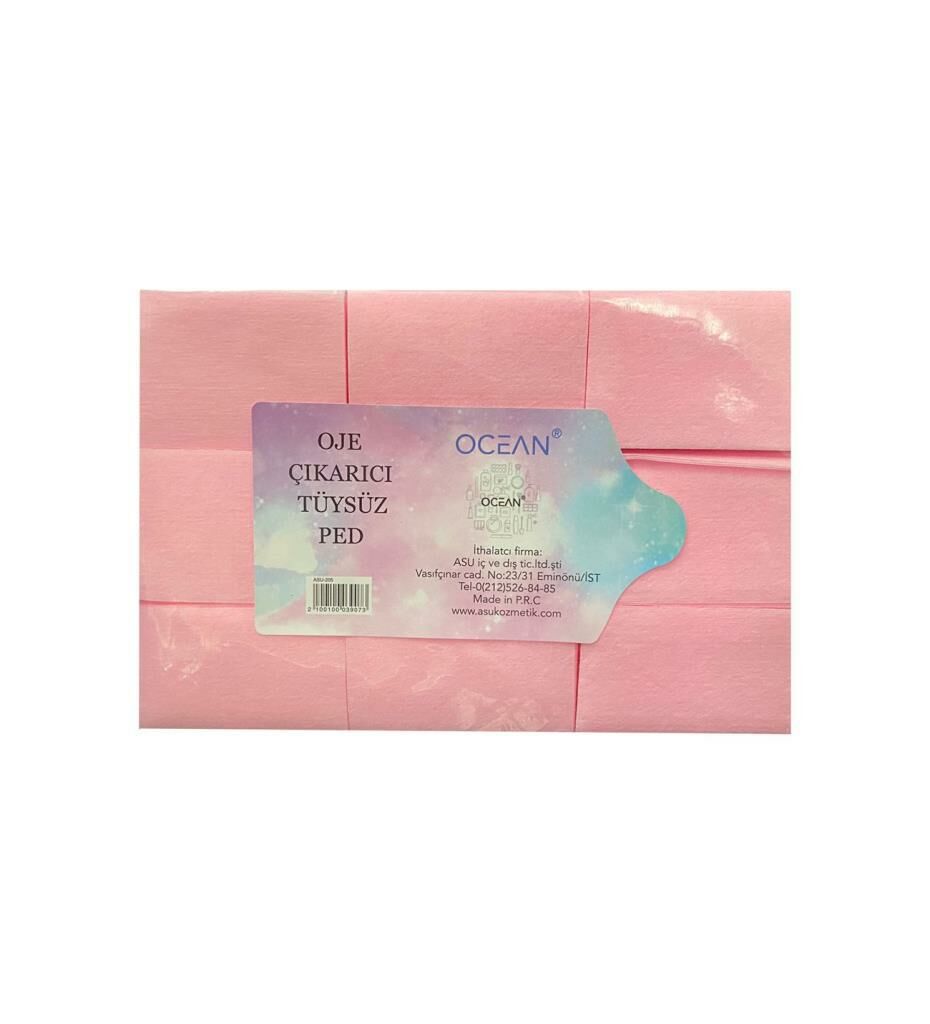 Oje Çıkarıcı Tüysüz Ped Tırnak Temizleme Mendili 550'li