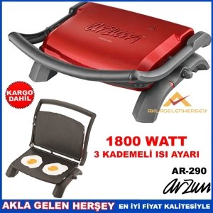 ARZUM TOSTÇU 1800W IZGARA VE TOST MAKİNESİ