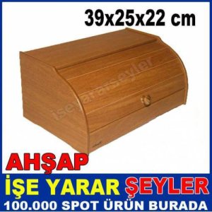 Akordeon Sürgü Kapaklı Büyük Boy Ahşap Ekmek Saklama Kutusu Lüx Ahşap Ekmek Dolabi Set Üstü Ekmeklik