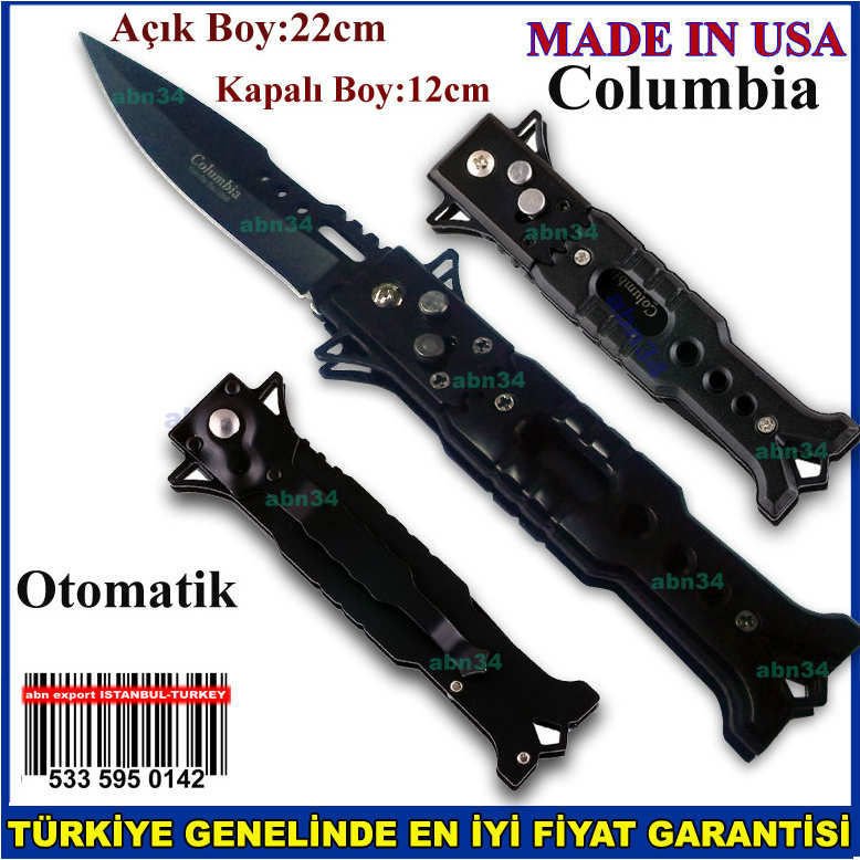 Columbia Avcı cep çakısı Made in USA pratik Açılıp kapanan Dağcı,Kamp Çakısı,Avcı Bıçağı