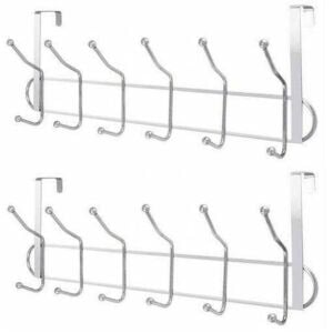 Paslanmaz çelik Kromajlı amerikan Kapı Askısı 12 kancalı 2 adet