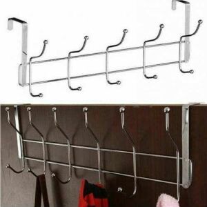 Paslanmaz çelik Kromajlı amerikan Kapı Askısı 12 kancalı 2 adet