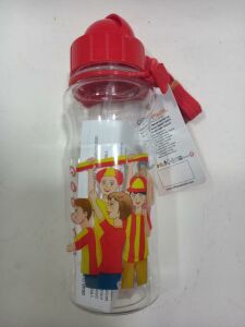 Sarı Kırmızı Renkli Futbolcu Suluğu 500ml Kırılmaz Su Matarası