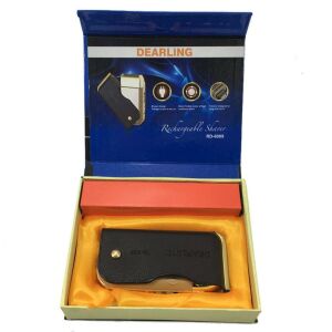 Deri Kılıflı Sıfır Sakal Şarjlı Tıraş Makinesi Dearling RD-6009 Seyahat Tipi Cepte Taşınabilir