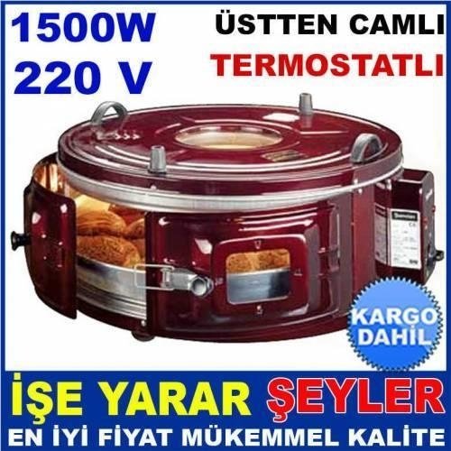 DÜNYANIN ENİYİ FIRINI ŞAMDAN BüyükBoy TERMOSTATLI CAMLI DAVUL FIR