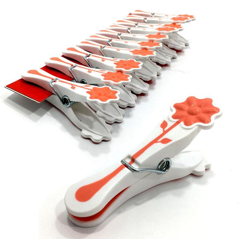 İz Yapmayan Silikonlu Parfümlü Papatya Desenli Mandal Takımı 10lu