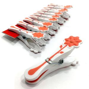 İz Yapmayan Silikonlu Parfümlü Papatya Desenli Mandal Takımı 10lu