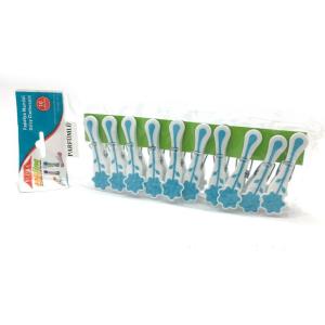 İz Yapmayan Silikonlu Parfümlü Papatya Desenli Mandal Takımı 10lu