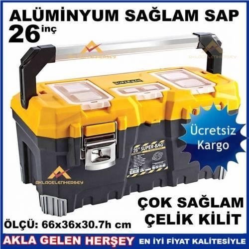 26'' METAL SAPLI ÇELİK KİLİTLİ PRO TAKIM ÇANTASI