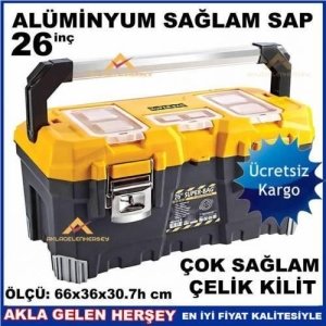 26'' METAL SAPLI ÇELİK KİLİTLİ PRO TAKIM ÇANTASI
