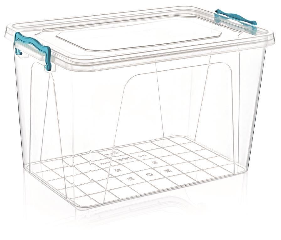 3.5 Litre Kilitl Kapak Dikdörtgen Kiler Saklama Kabı 26x17 h:11cm Her Gıdaya Uygun Sağlıklı Plastik