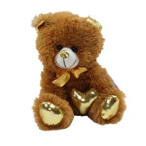 62500 Parlak Kalpli Peluş Ayı 30 cm