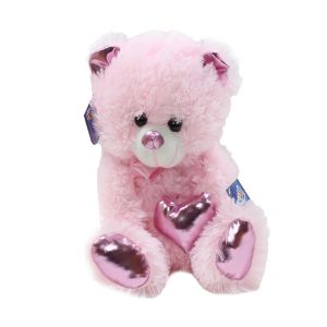 62500 Parlak Kalpli Peluş Ayı 30 cm