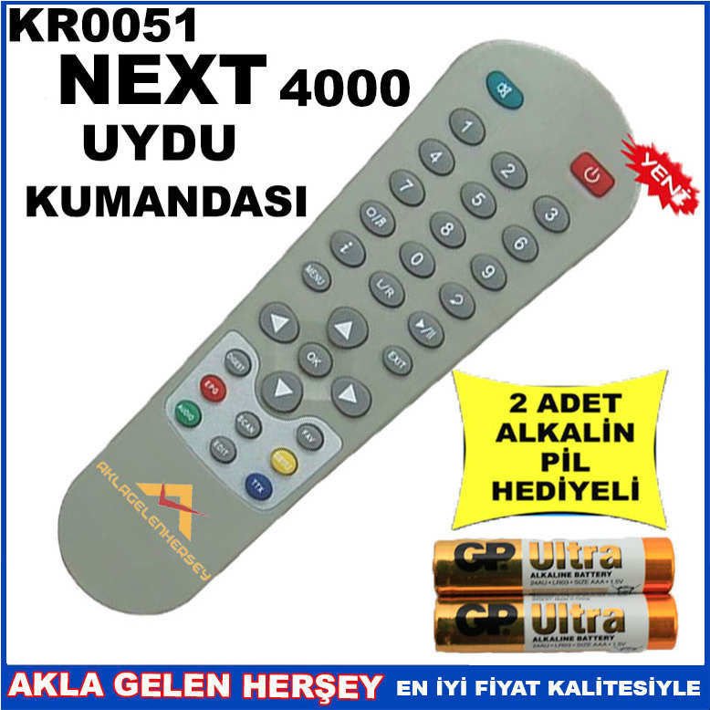 NEXT 4000 UYDU CİHAZI Receiver KUMANDASI KR0051