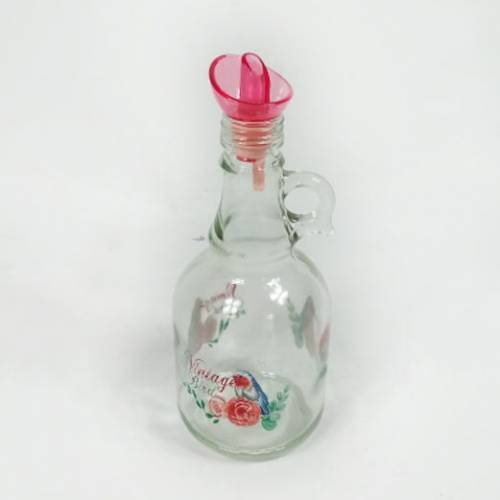 Gül Desenli Damacana Model Cam Yağdanlık Sirkelik 500 ml Kapasite