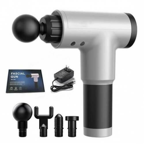 Starmax Şarjlı 4 Farklı Başlıklı 6 Hız Dereceli Silah Masaj Aleti Tüm Vücut İçin Kullanılabilir