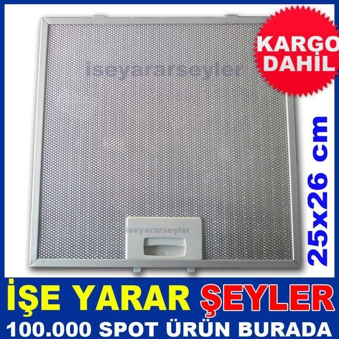 ANKASTRE ASPİRATÖR ALÜMİNYUM KARTUŞ FİLTRE 25cKD