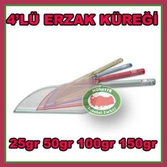 FARKLI GRAMAJLARDA 4 lü ERZAK KÜREKLERİ SETİ