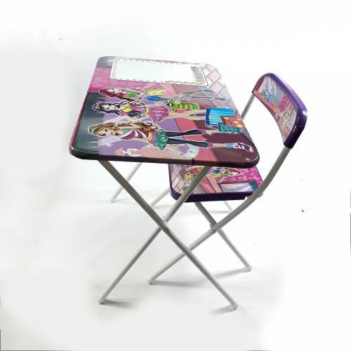 Kız Çocukları İçin Figürlü - Katlanabilir Çalışma Masası
