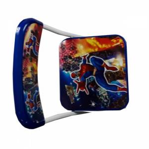 Çocuklar İçin Eğlenceli Süper Kahraman Figürlü - Katlanabilir Ve Yazı Tahtalı Çalışma Masası 65x70